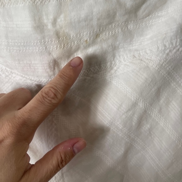 Roxy Juniors White 100% Cotton A-Line Flowy Skirt 11 - Picture 2 of 5